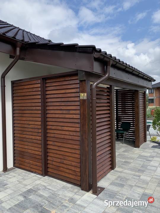 Zaluzje ogrodowe Shuttersy ruchome deseczki azur
