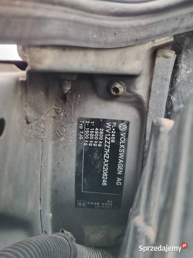 Volkswagen Transporter T5 lift salon polska Ceków-Kolonia