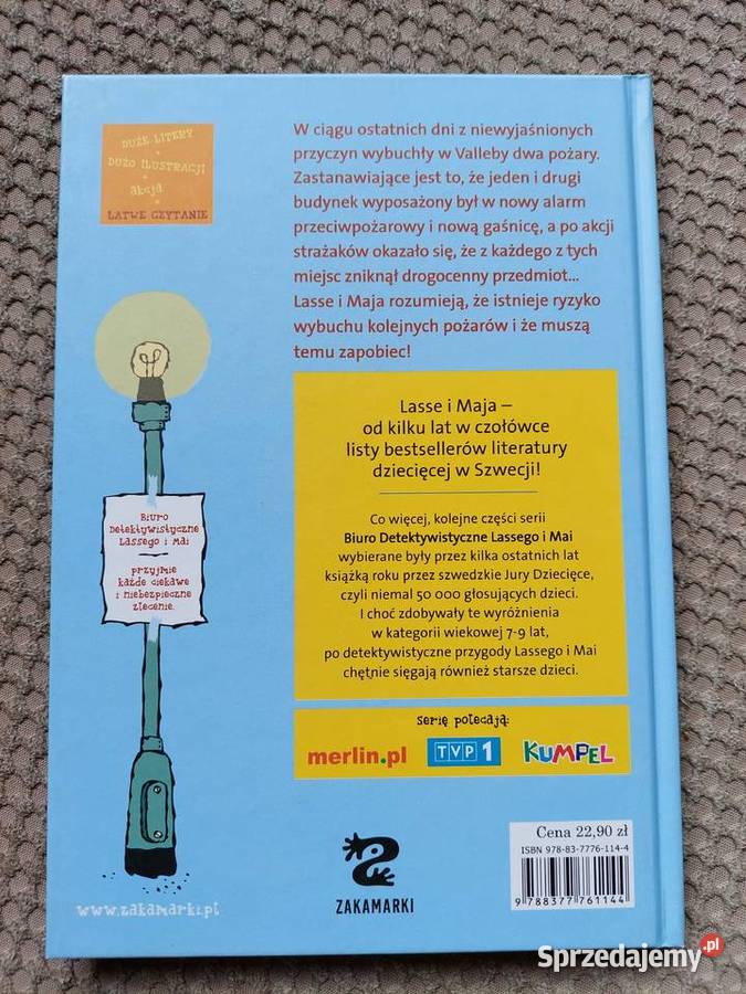 Tajemnica pożarów Martin Widmark Helena Willis Rok wydania 2016 Kraków sprzedam