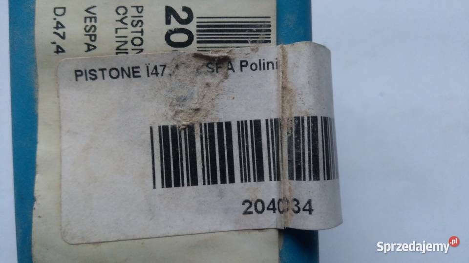 Tłok Polini 474 mm 75 ccm PIAGGIO VESPA PK 50 XL Bielsk Podlaski