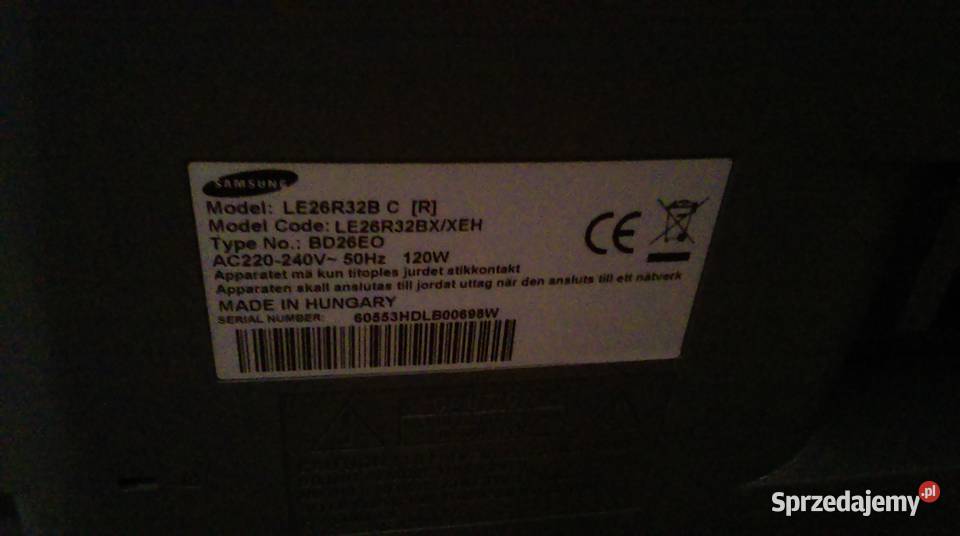 komplet płyt do telewizora samsung LE26R32B Poznań