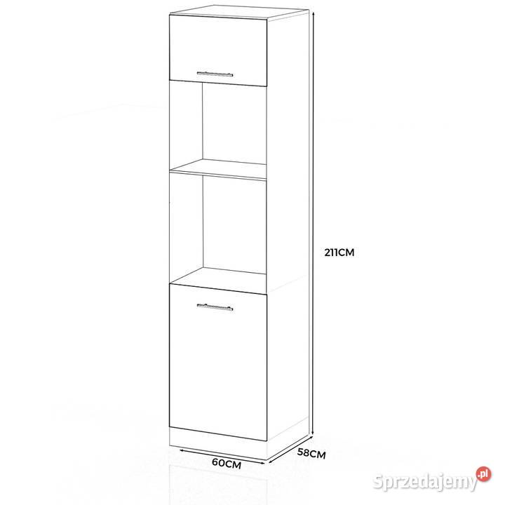 Słupek Kuchenny Stojący 60 Piekarnik Mikrofala 60cm Elbląg