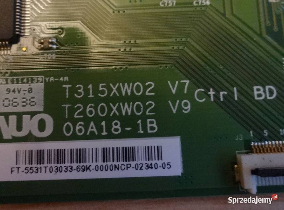 SONY Bravia KDL32S2530 TCON T315XW02 V7 T260XW02 Szczecin