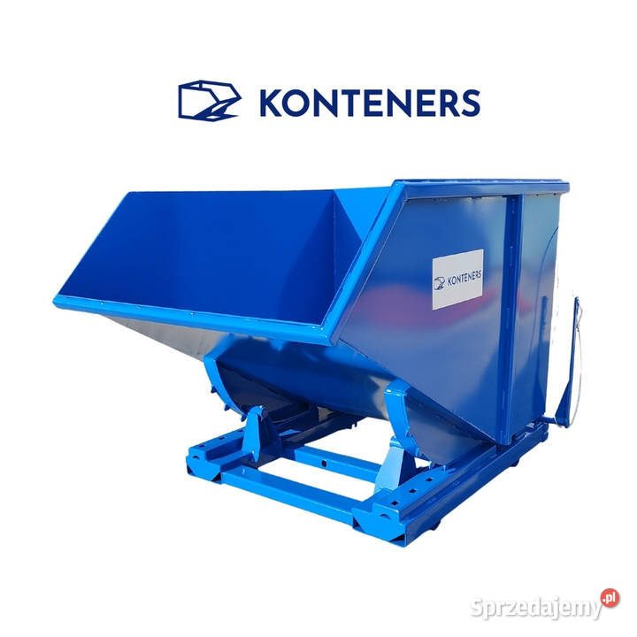 pojemnik metalowy kontener samowyładowczy 1m3 do