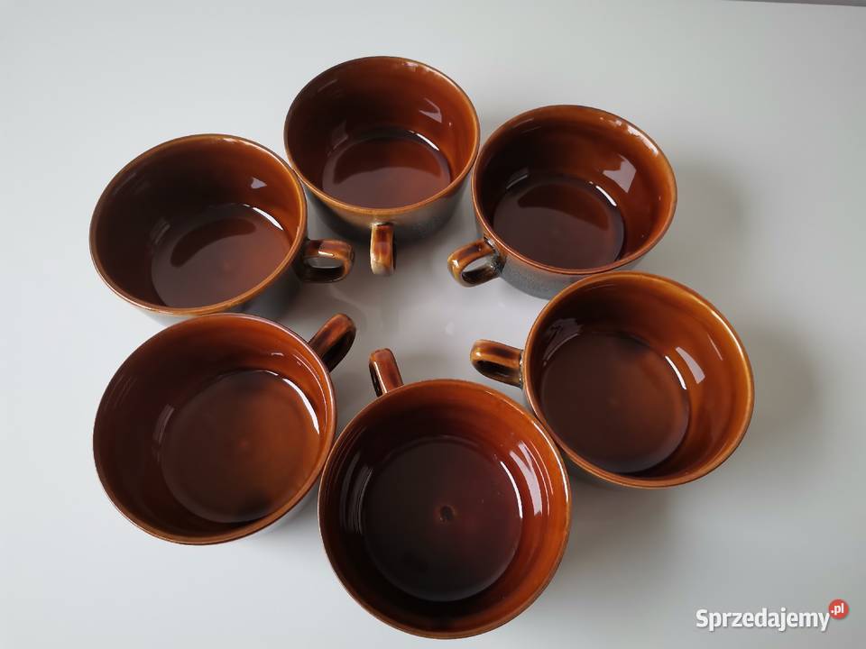 Stare nieużywane filiżanki 6 Agat porcelit Katowice