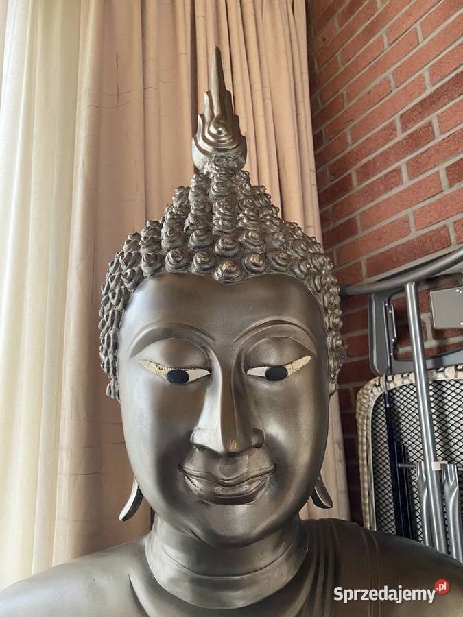 Ogromny 180 Budda z czystego brązu 140 brąz Bystrzyca Kłodzka