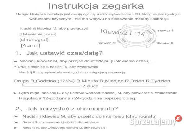 zegarek SYNOKE wielofunkcyjny wielkopolskie Swarzędz sprzedam