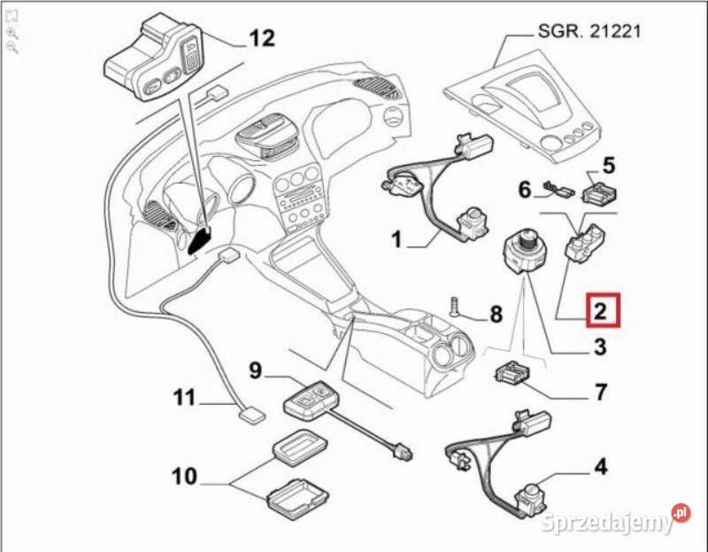 PRZYCISK ŚWIATEŁ PRZECIWMGIELNYCH ALFA ROMEO 156
