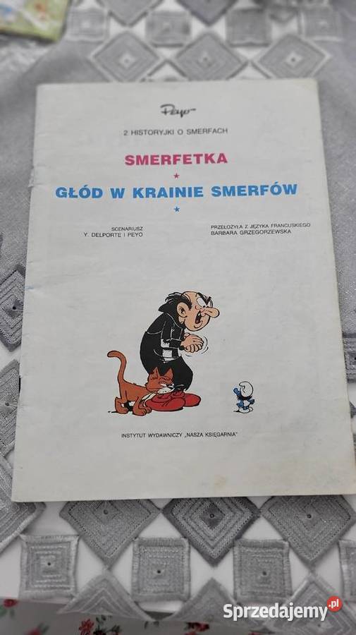 Stary komiks smerfy Ciechanowiec