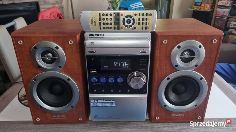 Mikrowieża HiFi Kenwood M505 USB CD MP3 Kaseta z łódzkie Warta