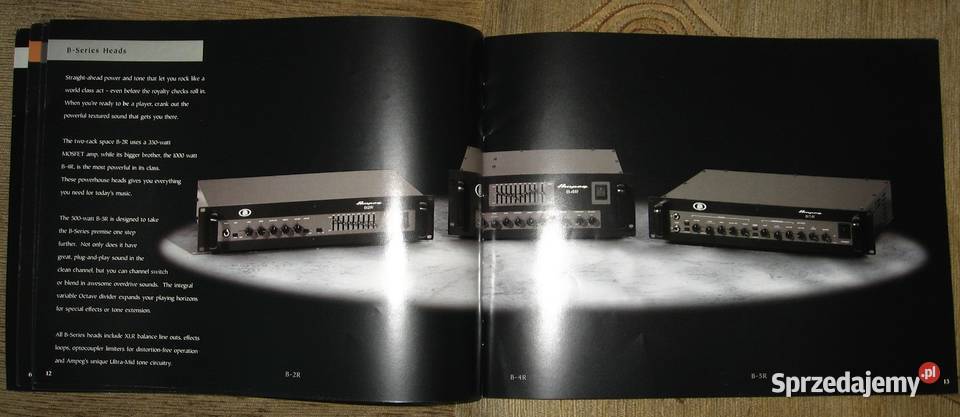 Ampeg ampsinstruments catalog katalog Kępice sprzedam