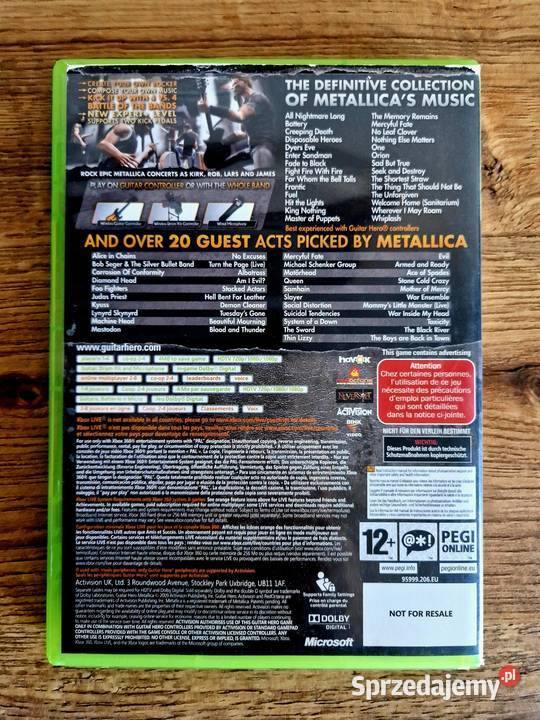 Guitar Hero Metallica XBOX360 Książenice