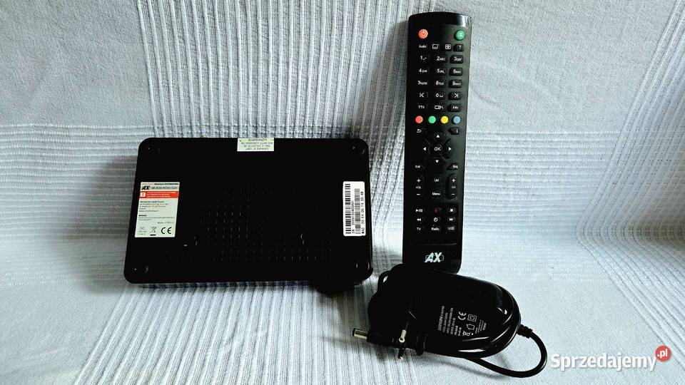 Odbiorniktuner AX 4KBOX HD60 S2X Pilot Zasilacz Książenice