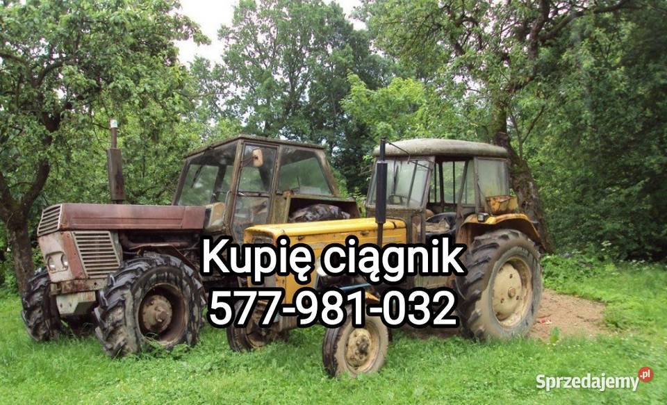 Skup ciągników sprawnych uszkodzonych starych usługi moto