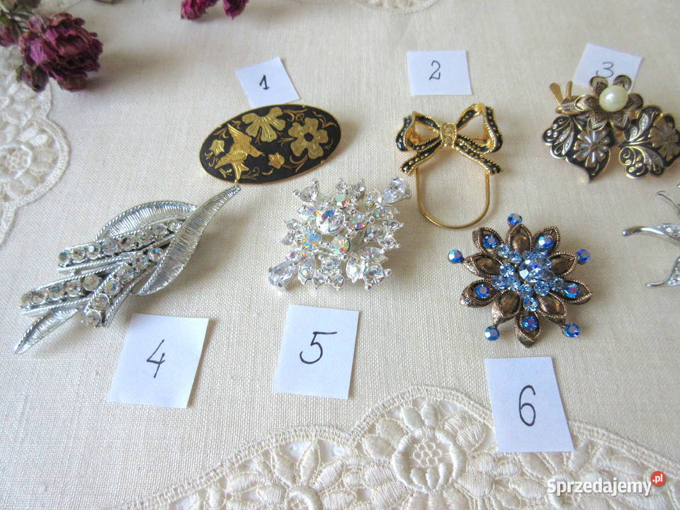Stara biżuteria broszki lata 80 podkarpackie Straszydle