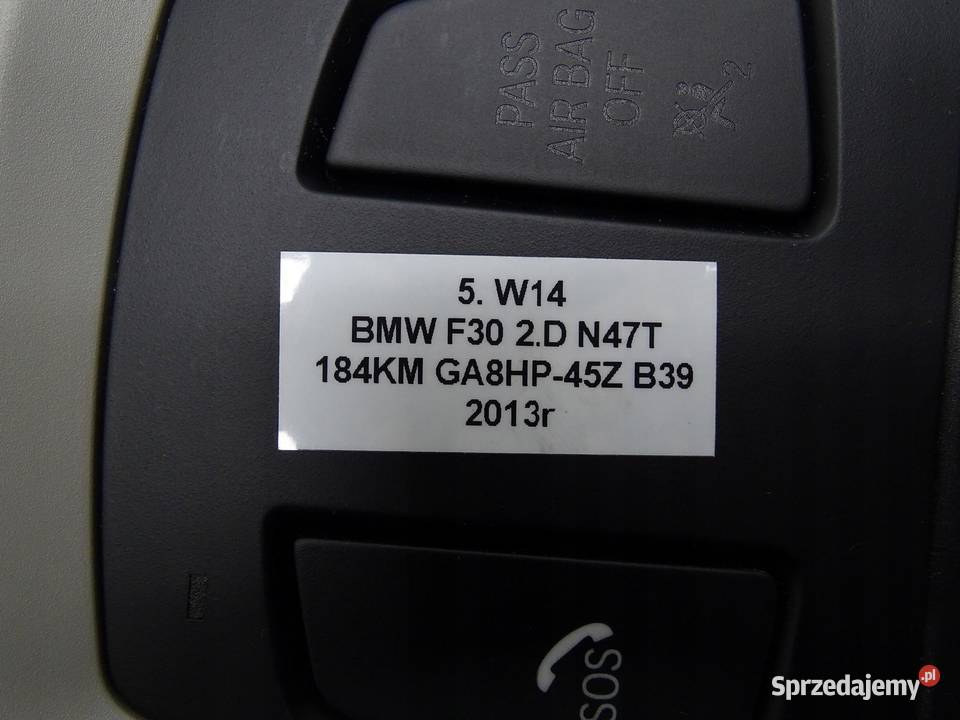 LAMPKA PODSUFITKI OŚWIETLENIE KABINY BMW F30 F31