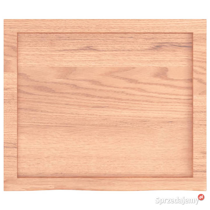 Blat do stołu jasnobrązowy 60x50x26 lite drewno mazowieckie