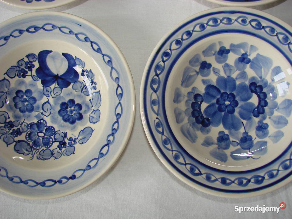 Włocławek fajansowy talerz dekoracyjny Pruszcz Gdański