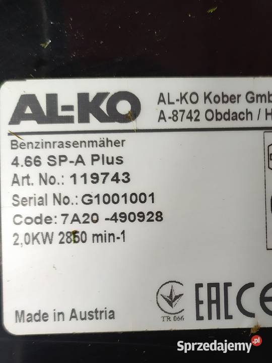 Kosiarka spalinowa ALKO 125 Olecko