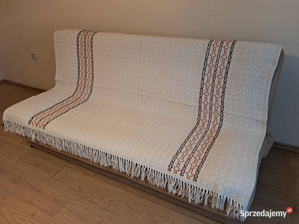 Narzuta cepeliowska beżowa ze szlakiem do małopolskie Kraków