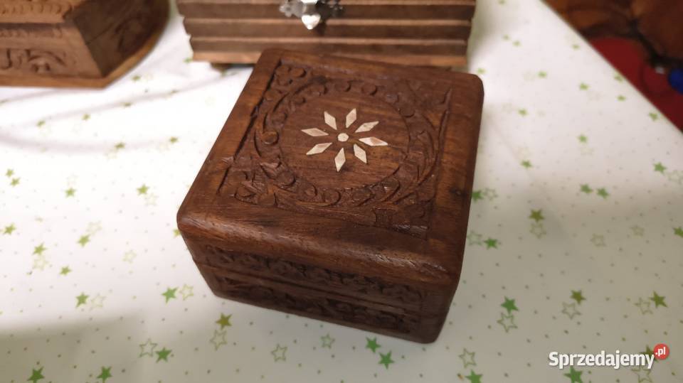 Stare drewniane pudełka Chorzew sprzedam