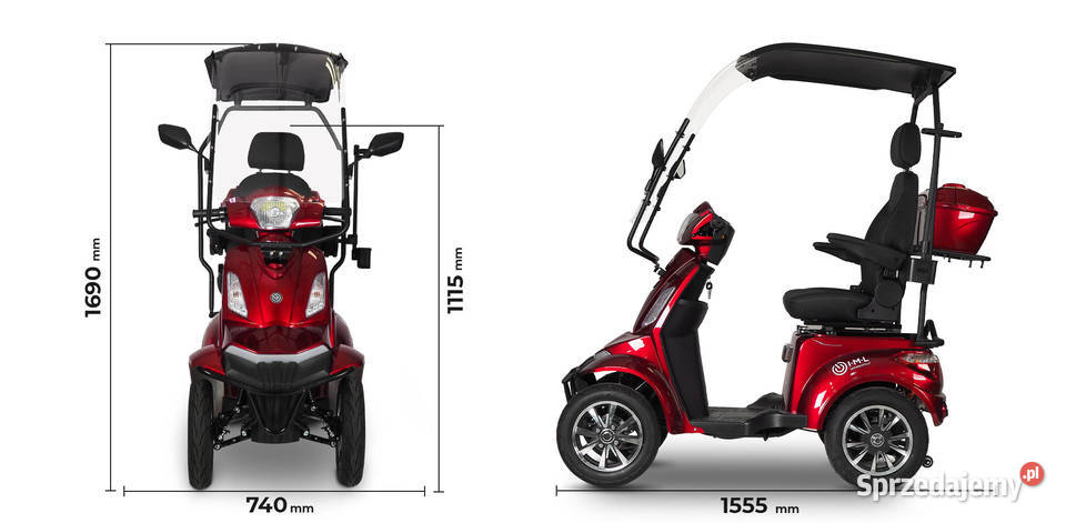 Pojazd skuter elektryczny LIFE 4 trójkołowy Złocieniec