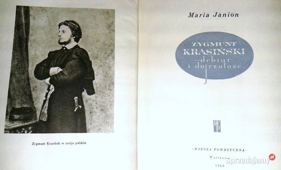 Zygmunt Krasiński debiut i dojrzałość Maria Rok wydania 1962 Chełm