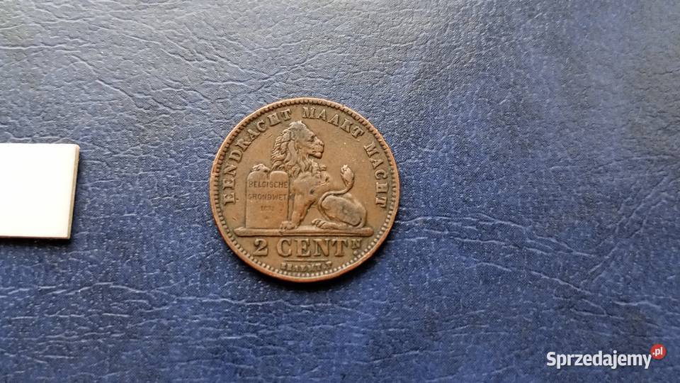 Stare monety 2 cent 1905 Belgia podkarpackie Lesko