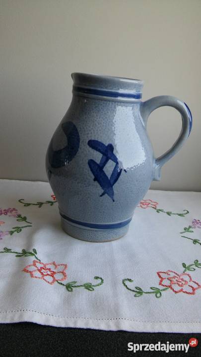 dzbanek dzban ceramiczny poniemiecki kobalt pomorskie Gdańsk sprzedam