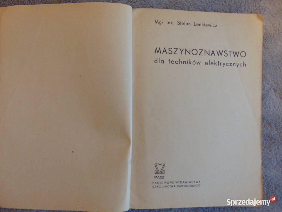 Maszynoznawstwo techników elektrycznych Stefan tradycyjny podręcznik Lublin