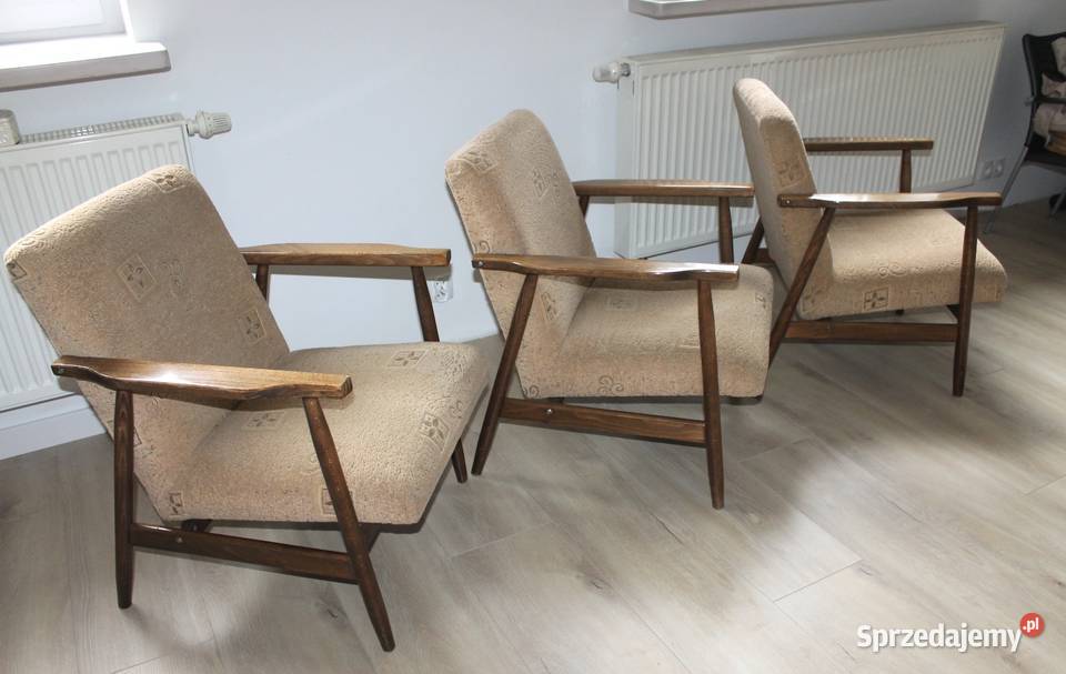 Fotel LISEK typ 300190 Midcentury modern PRL Gliwice sprzedam