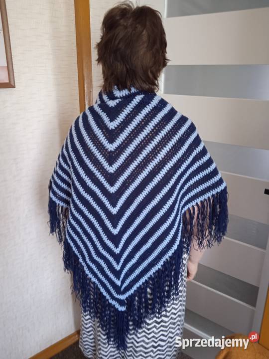 Chusta z włóczki szydełkowa ręczna robota małopolskie Kraków