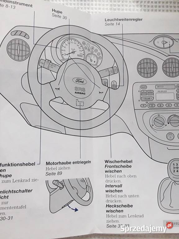 Ford Ka instrukcja obsługi 2 prospekt ulotka Piotrków Trybunalski sprzedam