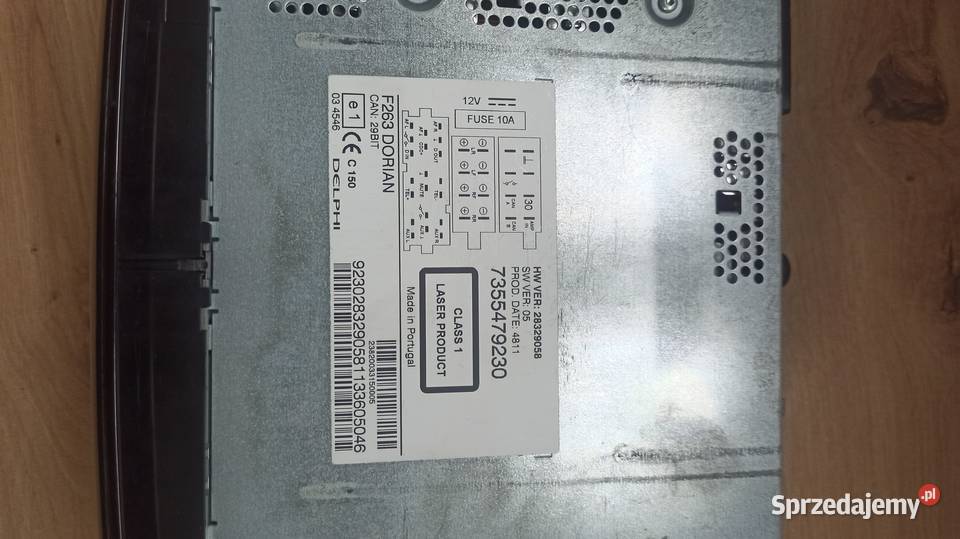 Oryginalne radio samochodowe Opel Combo D 2012 Charsznica