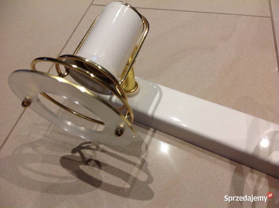 Lampa Sufitowa Dwupunktowa Biało Złota Pozostałe Nowa Sól