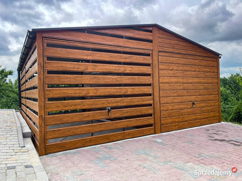 Blaszany garaż 66 m złoty dąb jasny Wrocław