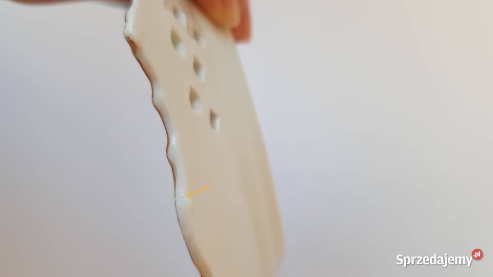 Stary ażurowy porcelanowy talerz talerzyk kwiaty Dąbrowa Górnicza