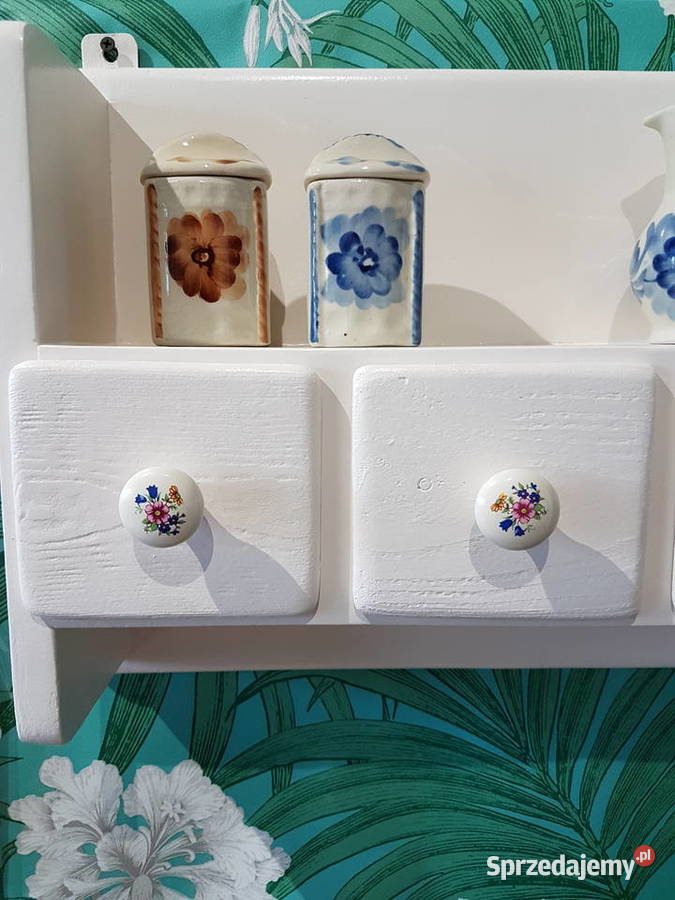 Stara szafka półka z szufladkami renowacji Trzebinia sprzedam