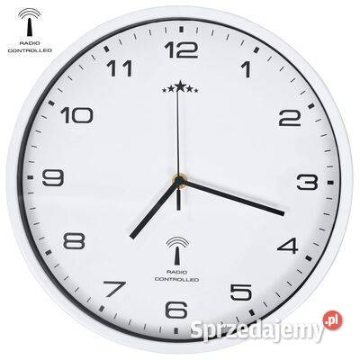 vidaXL Sterowany radiowo zegar z mechanizmem