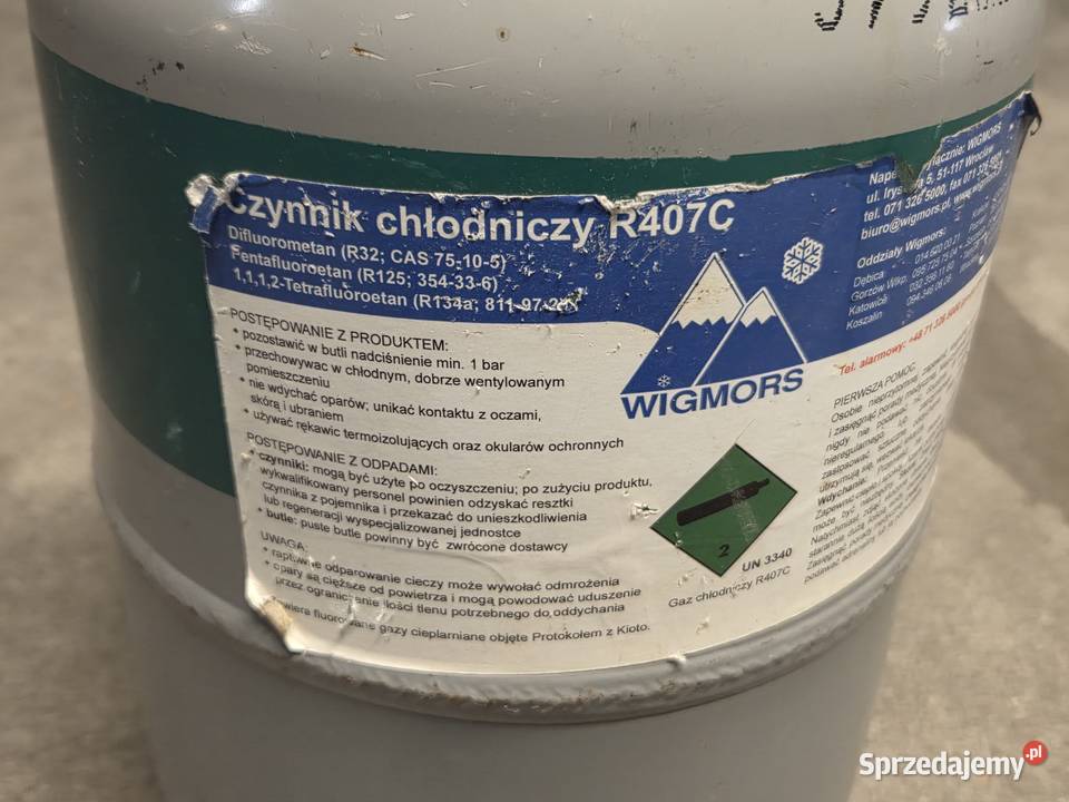 Czynnik chłodniczy R407C butla 10 sprzedam