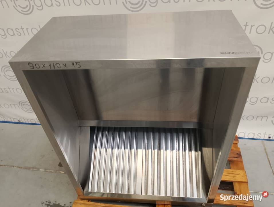 Okap przyścienny skrzyniowy 90x110x45