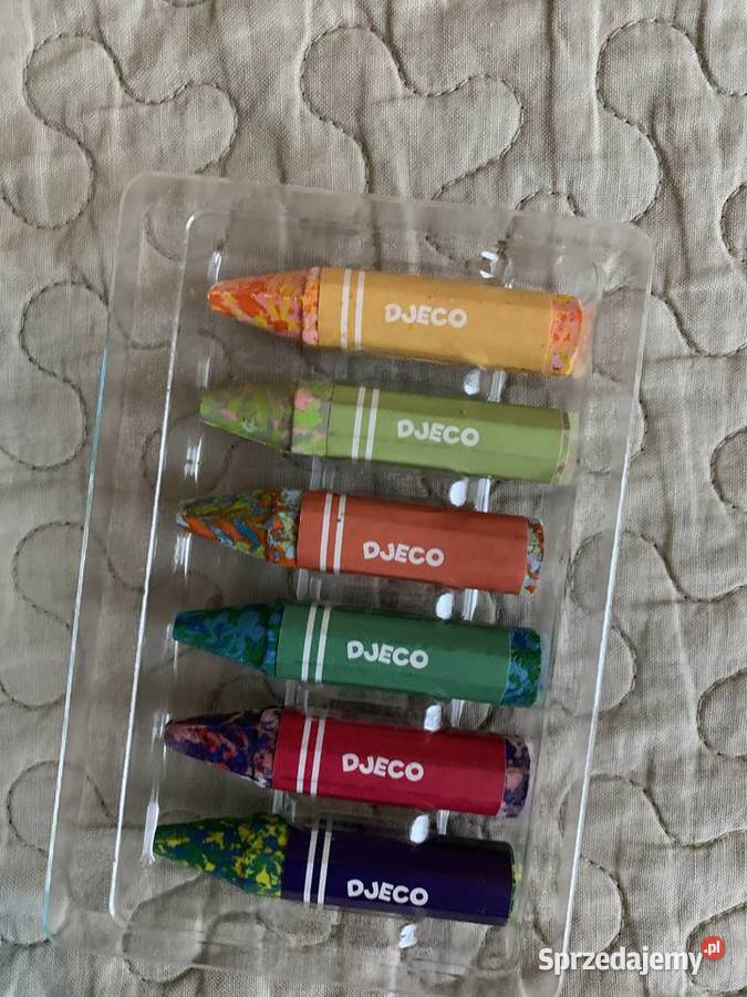 Nowe wielokolorowe kredki woskowe 6 Djeco Warszawa