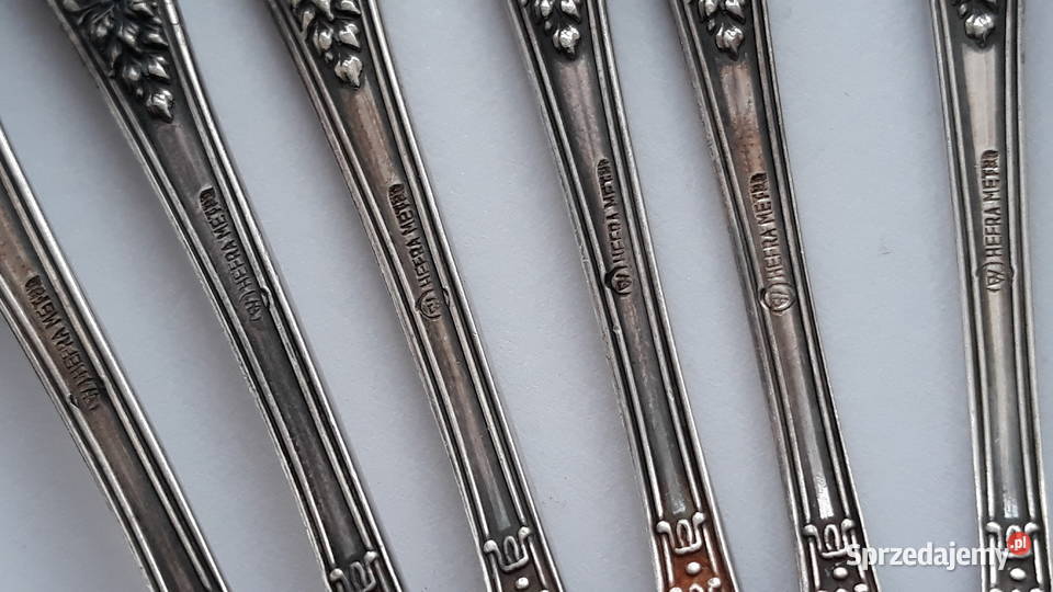 Posrebrzane noże do ryb ROMAŃSKI Hefra sztućce Dąbrowa Górnicza sprzedam