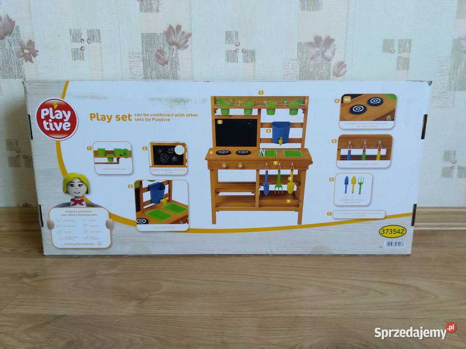 NAJTANIEJ Kuchnia Drewniana Na Zewnątrz Do 3 lata+ Zabawki ogrodowe Zabrze