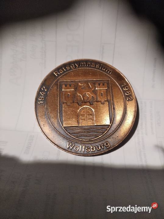 Medal Wolfsburg Volkswagen Gadgety motoryzacyjne lubelskie Sobieska Wola Pierwsza