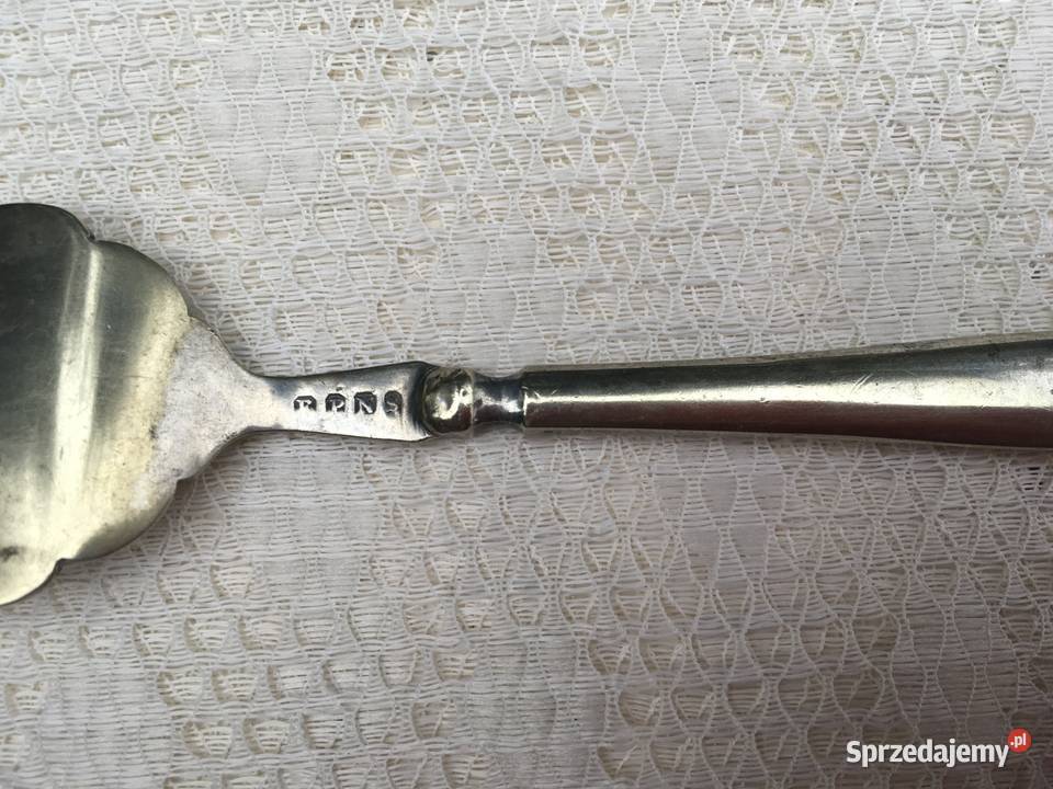 Stary angielski posrebrzany widelczyk do ryb Antyki Kraków sprzedam