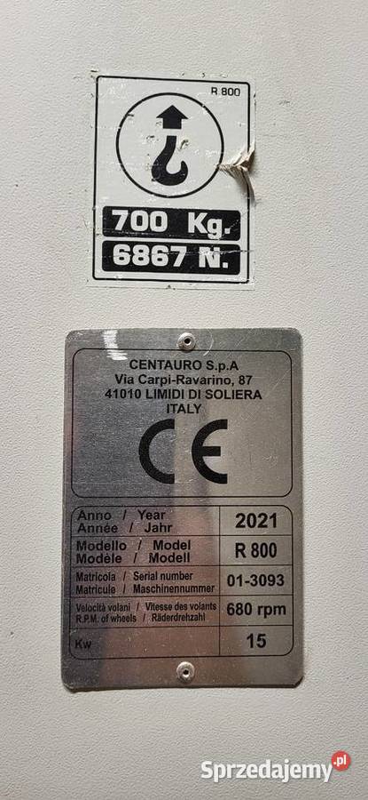 Piła taśmowa rozdzielcza CENTAURO R800