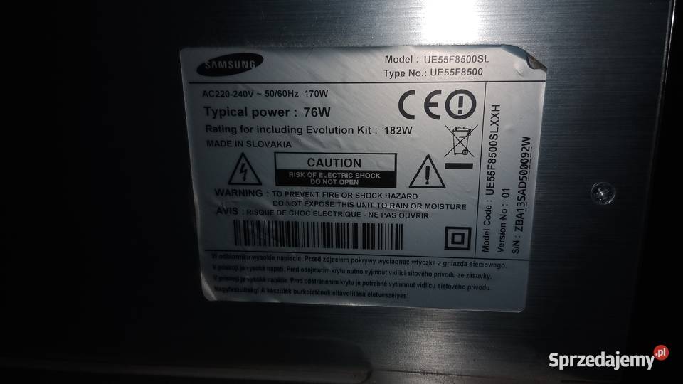 TV Samsung 3D 55 sprawny Zofiówka