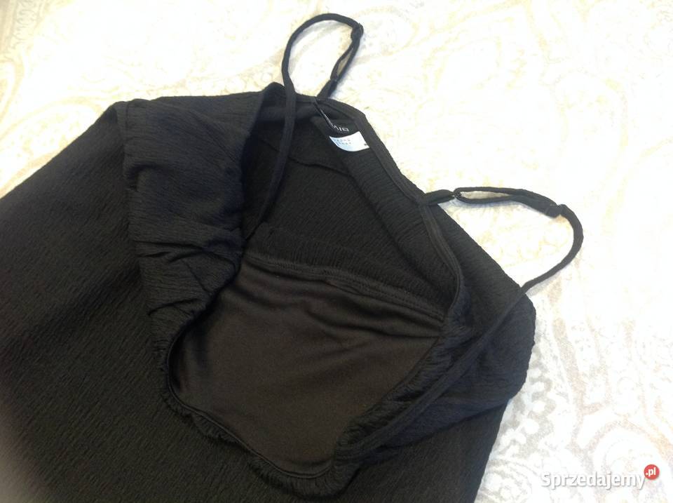 Mini Sukienka Letnia Mała Czarna DIVERSE M j Diverse Nowa Sól