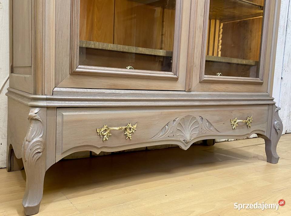 BIBLIOTEKA witryna szara Ludwik XV Francja wielkopolskie Poznań